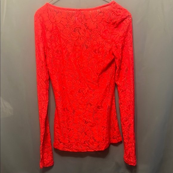 La Senza Red Fitted Blouse with Scoop Neck size XS - Picture 5 of 5